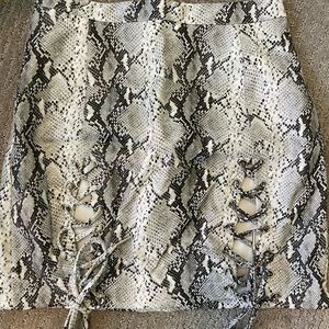 Snakeskin skirt